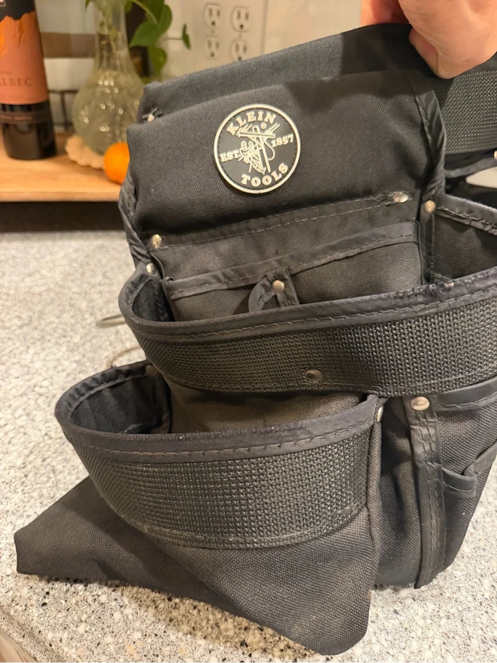 Klein Tools 5704M Electrician Combo Set Padded Tool Belt and Tool Pouch Combo